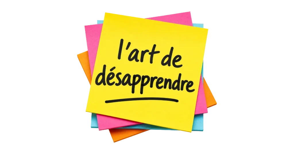 post it l'art de désapprendre ou learn to unlearn