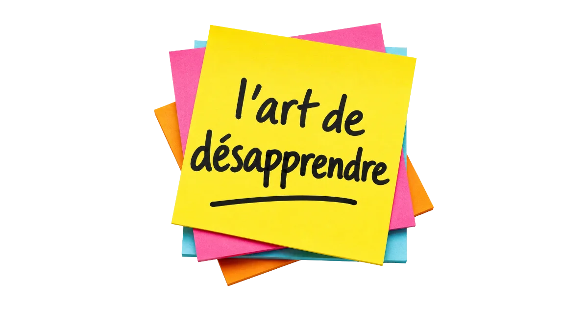 post it l'art de désapprendre ou learn to unlearn