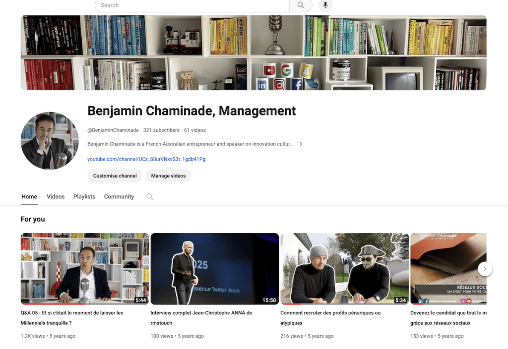 Utiliser youtube pour trouver un conférencier