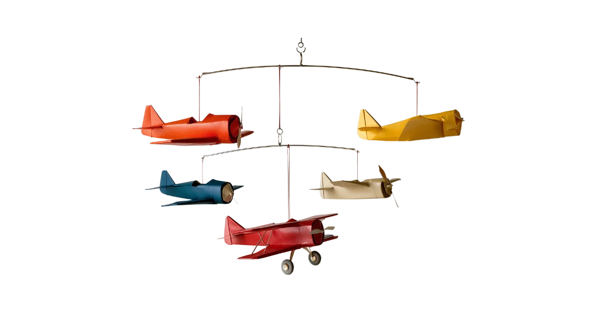 5 conférence de fin d'année comme un mobile de 5 avions
