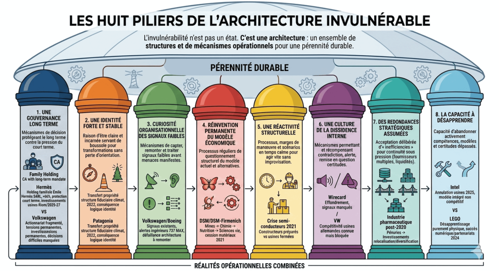 Les 8 piliers de l'entreprise invulnérable