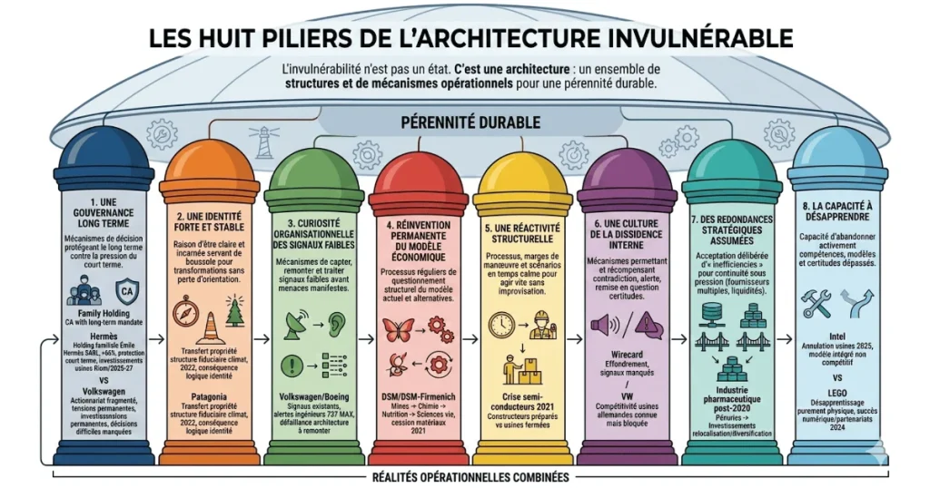 Les 8 piliers de l'entreprise invulnérable