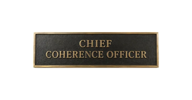 plaque Chief coherence officer
