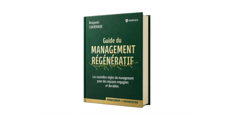 la couverture du livre management régénératif en hardcover : Management régénératif et QVCT : la réponse aux 6 sujets Anact