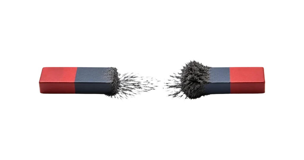 aimant pour symboliser la relation client et le déplacement de valeur