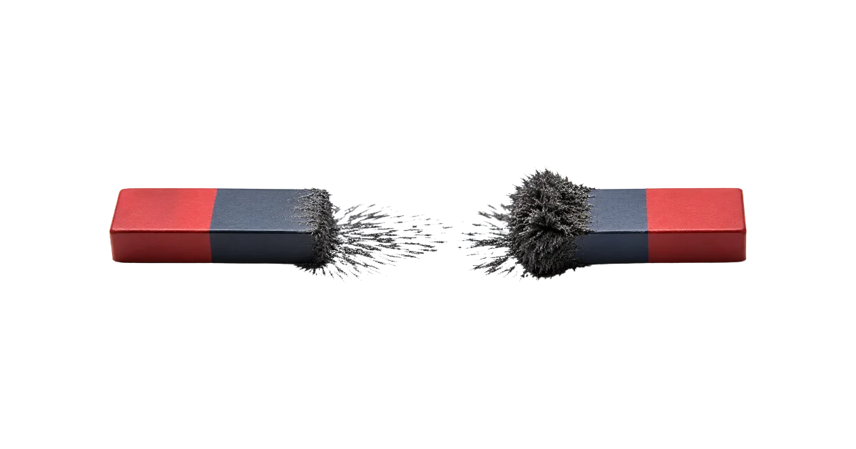 aimant pour symboliser la relation client et le déplacement de valeur