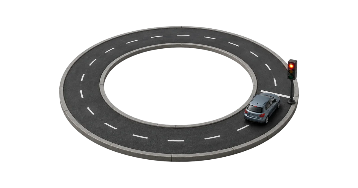 circuit de voiture en cercle test and learn