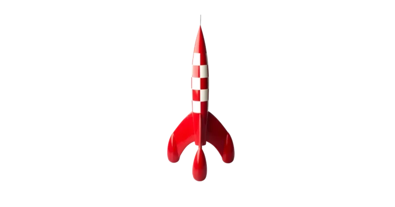 fusée de tintin du plan stratégique d'atteindre la lune