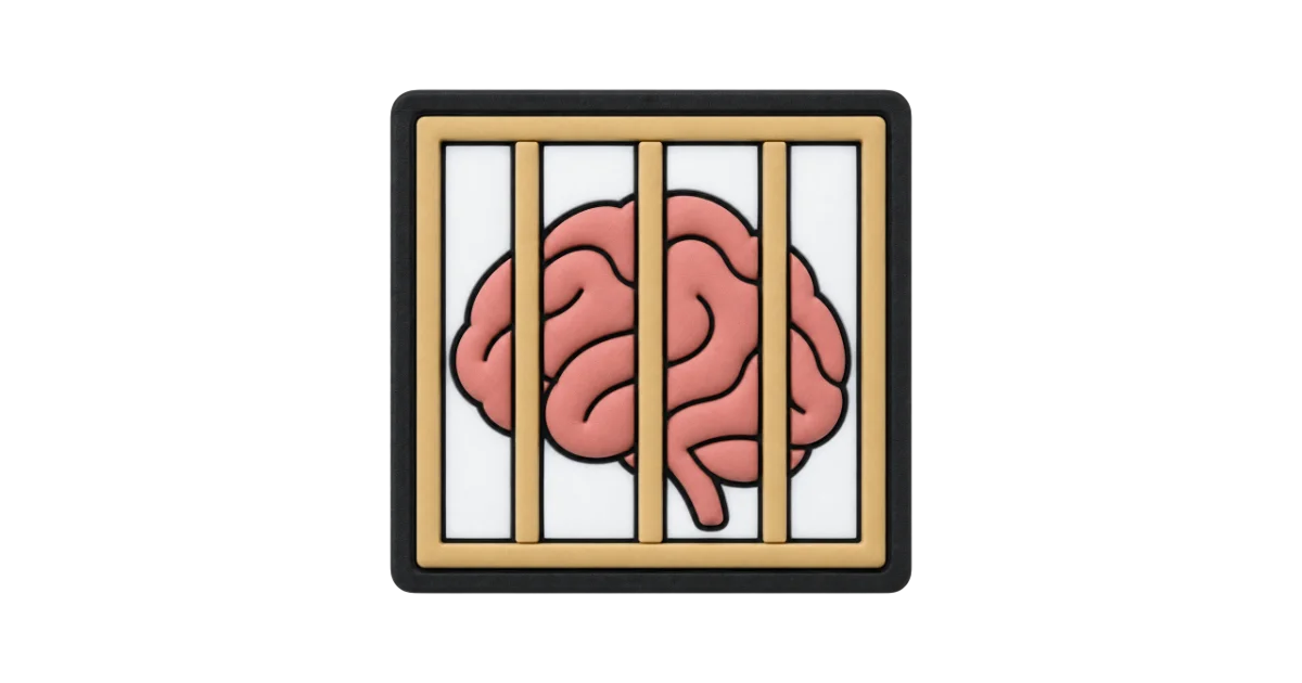 rubber patch d'un cerveau dans une cage pour le protéger de l'iA
